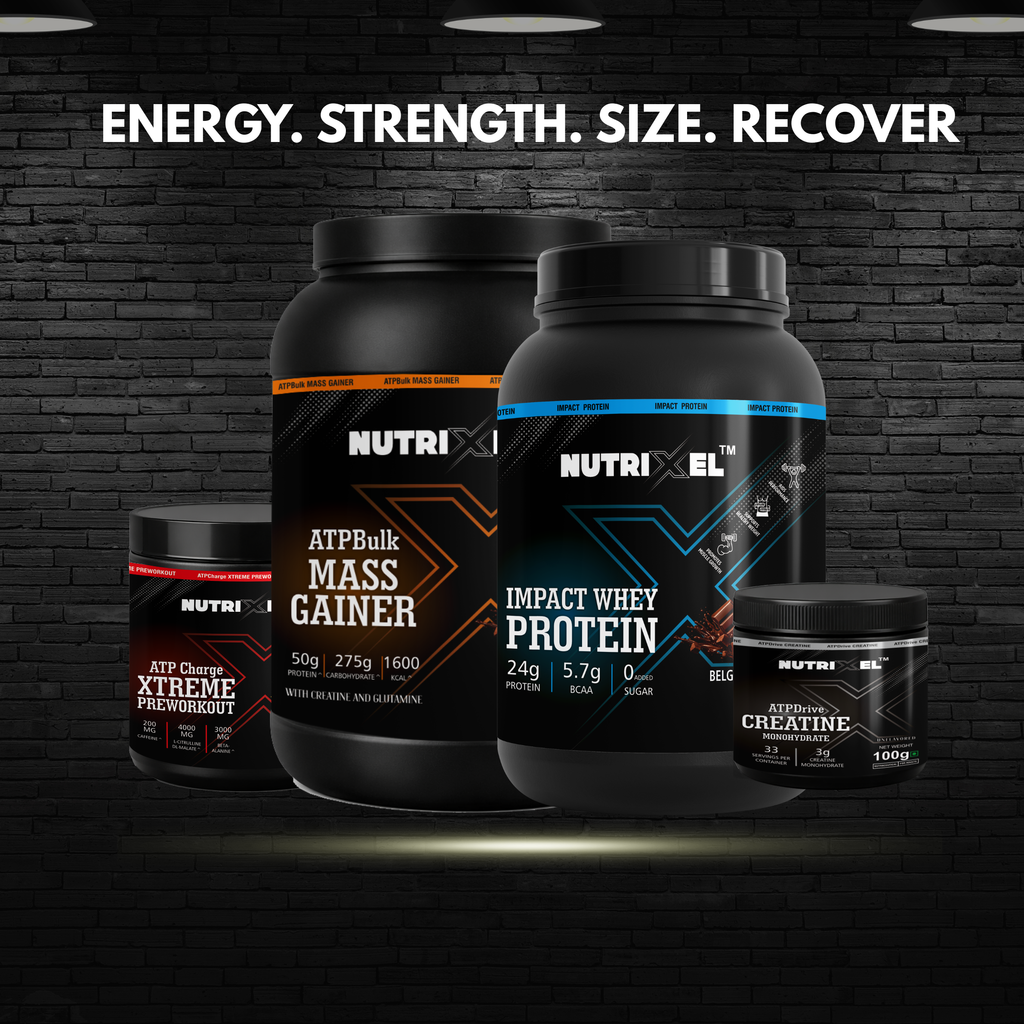 Nutrixel Ultimate Stack — Energy. Strength. Size. Recover.